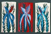 Prehistoric Flowers, 3 panels